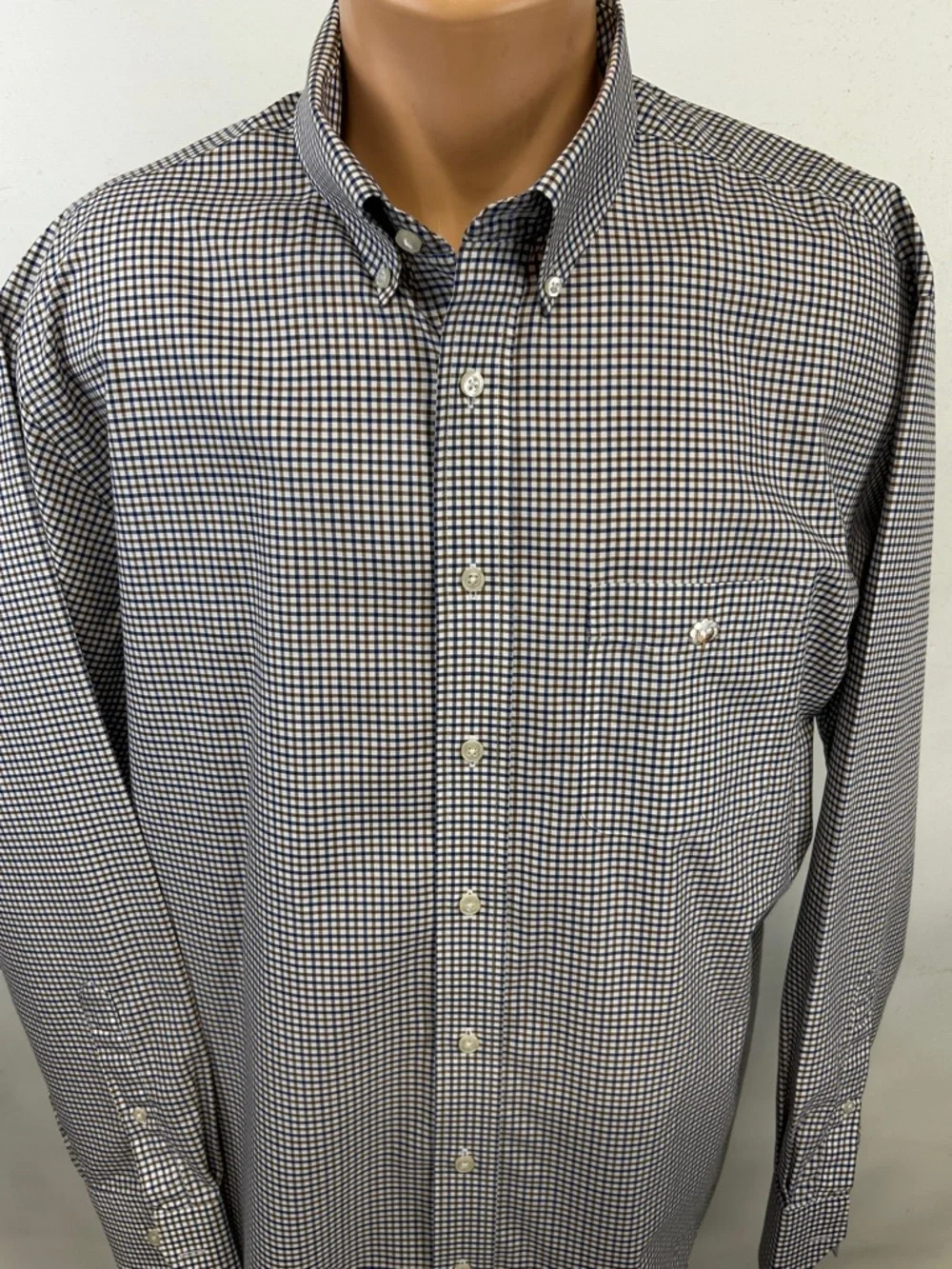 Cotton Brothers long sleeve button down collar shirt.  XL - Picture 2 of 8